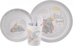 Disney Feeding Set made of Melamine White 5pcs