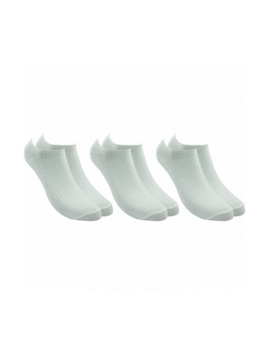 Prive Underwear Women's Solid Color Socks White 3Pack