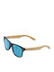 Cairn Hybrid Unisex Sunglasses with Black Plastic Frame and Blue Mirror Lens WHYBRID102TU