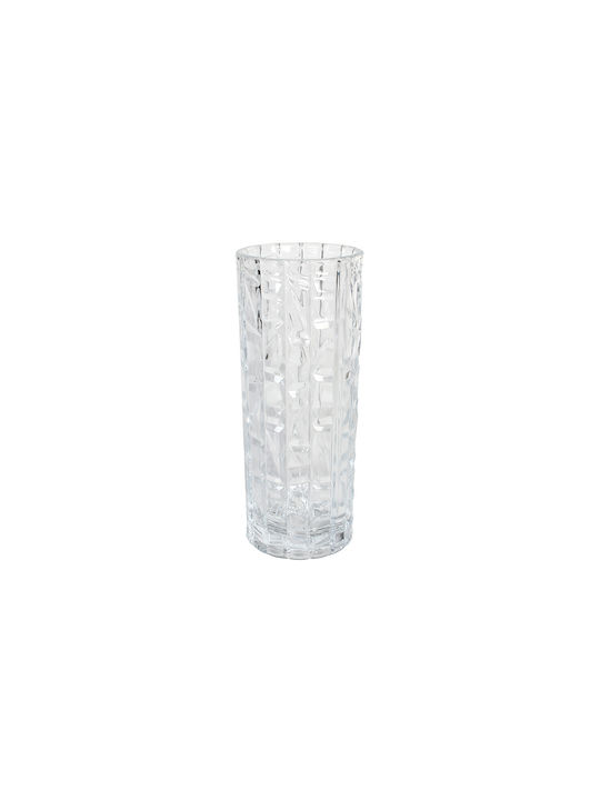 Keskor Διακοσμητικό Βάζο Glas Transparent 10x10x25cm 1Stück