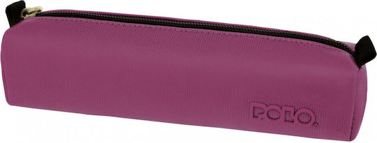 Polo Roll Cord Pencil Case Barrel Purple