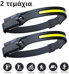 Rechargeable Headlamp LED Waterproof IPX4 with Maximum Brightness 350lm