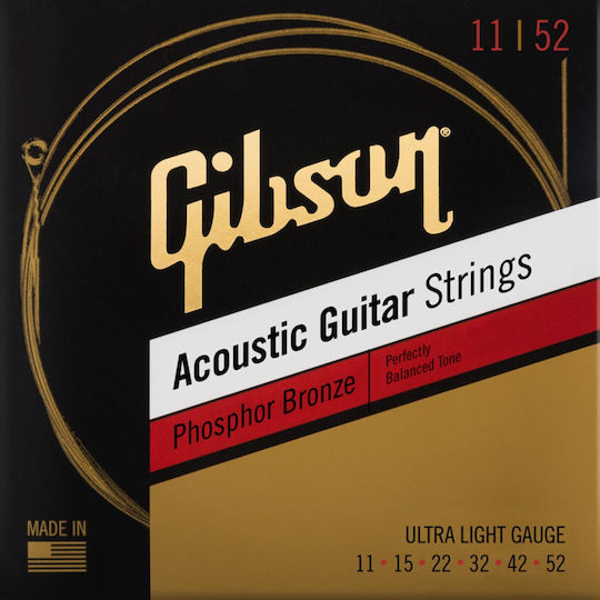 Gibson Einzel Phosphor-Bronze Saiten 11" für Akustische Gitarre