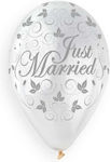 Balloon Latex Marriage Transparent 33cm