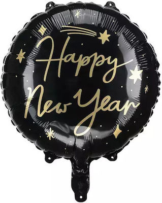 Balloon Foil Round Black 45cm