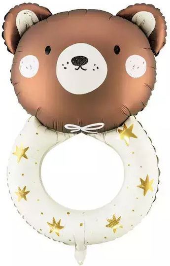 Μπαλόνι Baby Shower Αρκουδάκια Foil Jumbo Πολύχρωμο Teddy Αρκουδάκι 88εκ.
