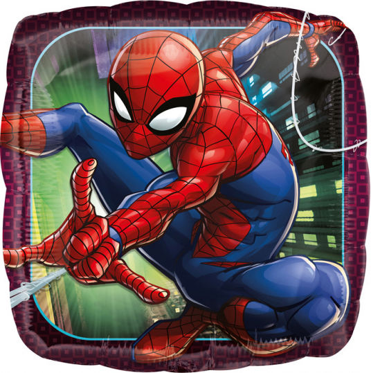Μπαλόνι Τετράγωνο Spiderman Foil Πολύχρωμο 17 43εκ.