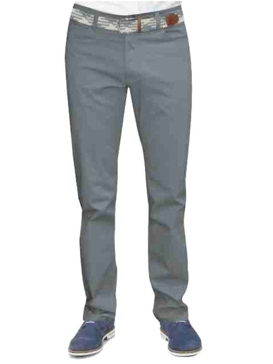 Sabart Men's Trousers Chino Elastic Gray