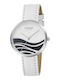 Strand by Obaku Women's Watch with White Leather Strap