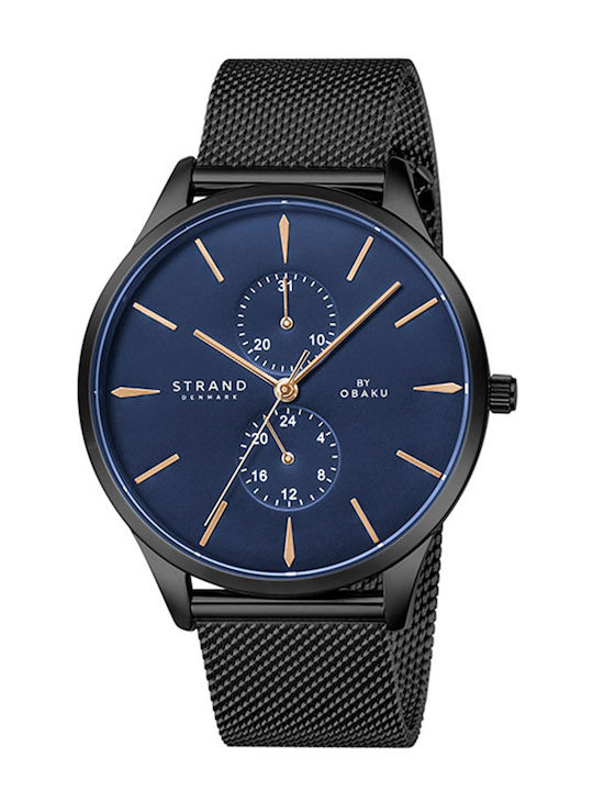 Strand by Obaku Ρολόι Μπαταρίας με Μεταλλικό Μπρασελέ Strand by Obaku Ρολόι Μπαταρίας με Μεταλλικό Μπρασελέ