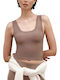 Adrianne Women's Summer Crop Top Sleeveless Purple