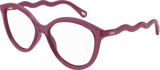 Chloe Femei Plastic Rame Ochelari Ochi de pisică Roșu CH0089O 004