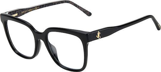 Jimmy Choo Damen Acetat Brillengestell Schwarz JC315/G-1EI-51