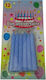 Birthday Candle Happy Birthday in Light Blue Color 12pcs 285597-285599