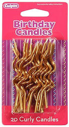 Birthday Candle Regular in Gold Color 20pcs 245168-245170