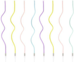 PartyDeco Lumânare de Zi de Naștere Multicolor 8buc SCS-10-000