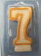 Susy Card Birthday Candle Number "7" in Yellow ...