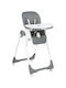 Kikka Boo Spicy Foldable Highchair with Metal Frame & Leatherette Seat Grey