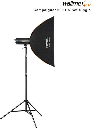 Walimex Campaigner 600 HS Set Single Beleuchtungsset für Studio