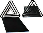 Plastic Bookend in Black Color 14x8.6x10cm.