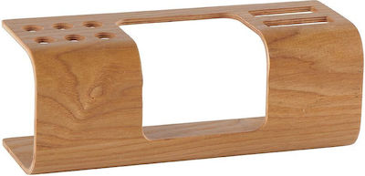 Wooden Desk Organizer in Brown Color 9x8.5x23cm.