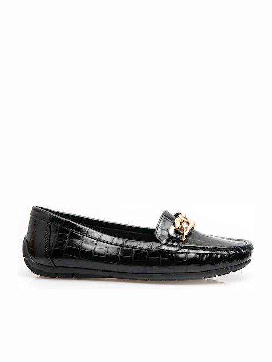 Malesa Women's Moccasins in Black Color