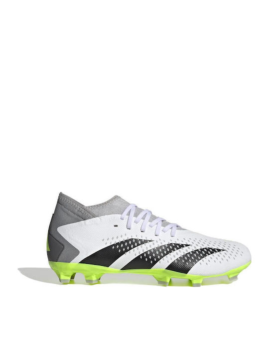 adidas Predator Accuracy.3 Football Shoes with Cleats Cloud White / Core Black / Lucid Lemon adidas Predator Accuracy.3 Football Shoes with Cleats Cloud White / Core Black / Lucid Lemon