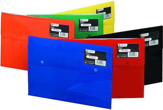Rexel Ordner Transparent mit Schaltfläche für Papier A4 Mehrfarbigς
