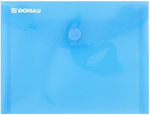 Donau Folder with Button for Paper A6 Blue