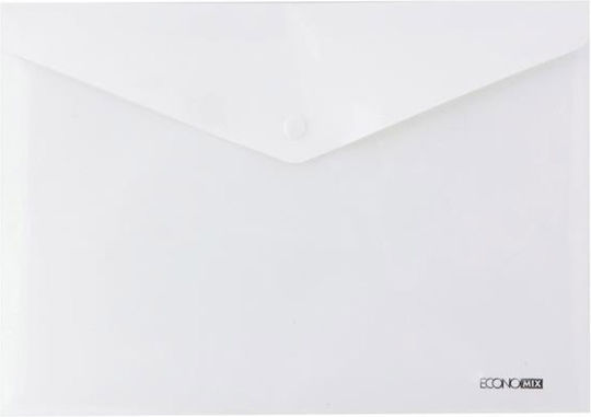 Dosar Transparent cu Buton pentru Hârtie A4 Albς x