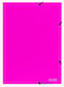 Colorfix Φάκελος Πρεσπάν με Λάστιχο και Αυτιά για Χαρτί A4 Φούξια