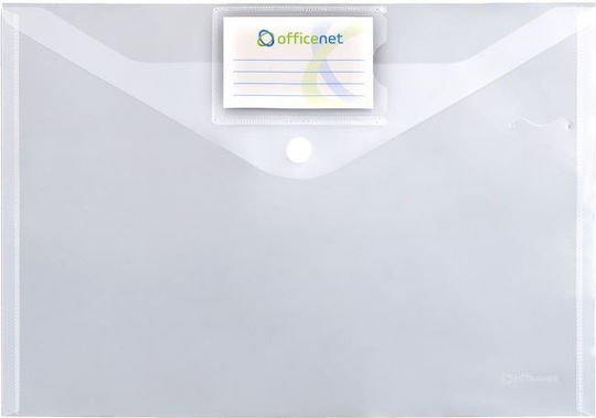 Officenet Φάκελος Διαφανής με Κουμπί για Χαρτί A4