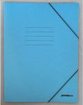 AG Trees Folder Prespan with Rubber Band and Ears for Paper A4 Light Blue