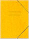 Leizer Folder Prespan with Rubber Band and Ears for Paper A4 Yellow FILE