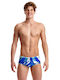 Funky Trunks Sidewinder Herren Badebekleidung Shorts Blau mit Mustern