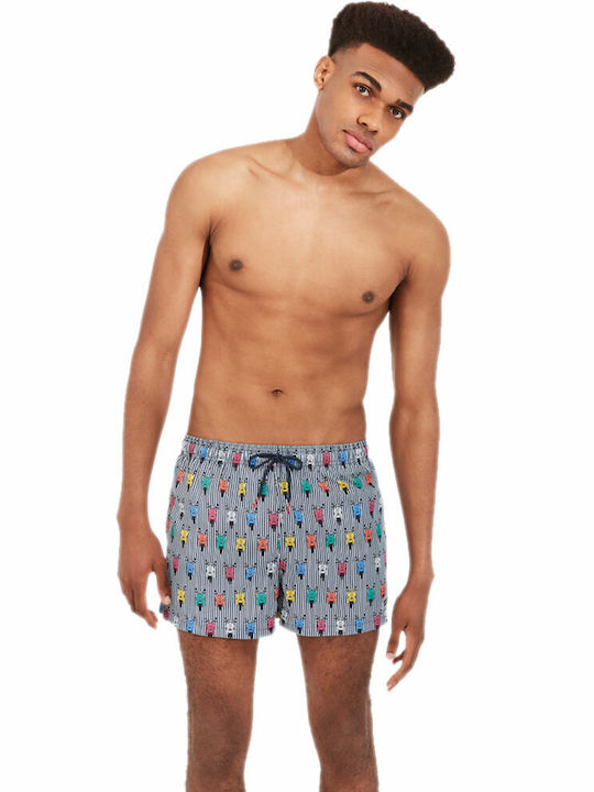 Ysabel Mora Men's Swimwear Bermuda Multicolour with Patterns