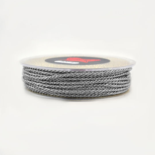 Șiret Rotund Argintiu 2mm x 20m