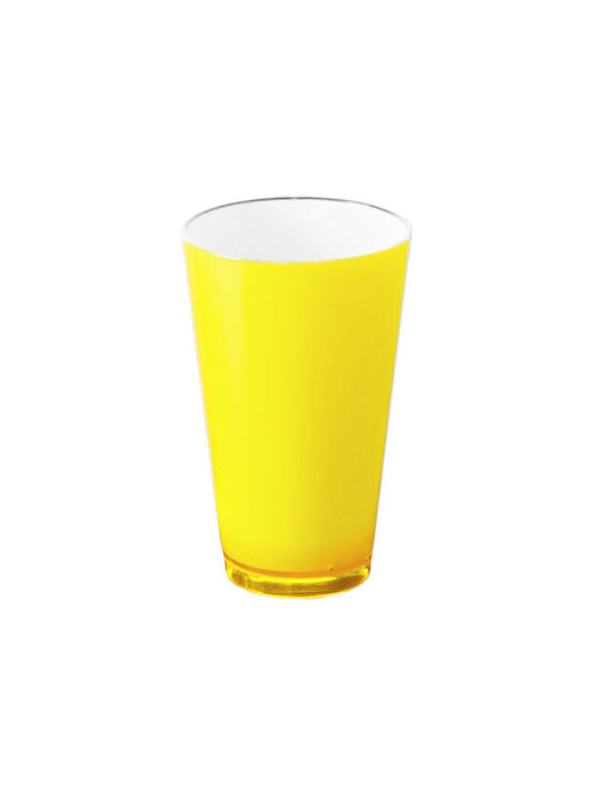 Glass Water made of Glass in Yellow Color 250ml 1pcs