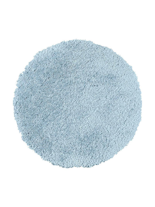 Madi Downy Shade Rug Round Shaggy Ciel