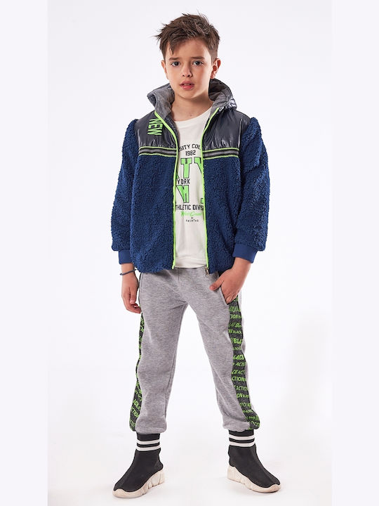 Kinder-Set mit Hose & Jacke Winter 3Stück Blau