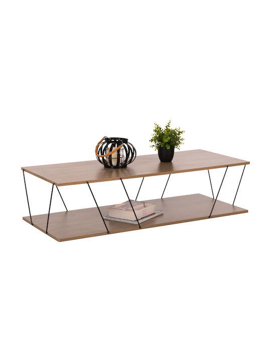 Tars Rectangular Wooden Coffee Table Natural L1...