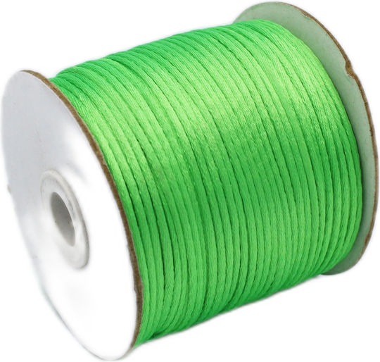 Κορδόνι Σατέν Πράσινο 2mm x 100m