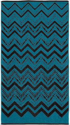 Lino Home Beach Towel Cotton Black 160x86cm.