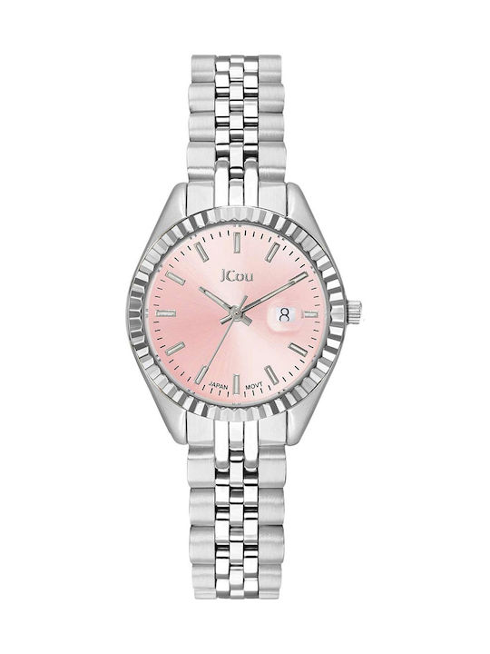 Jcou Queen's Women's Watch with Silver Metal Br...