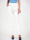 DOT Women's Fabric Trousers White