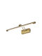 Braytron Lamp Wall with Integrated LED and Adjustable White Light Gold 40x40cm
