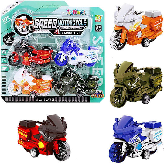ToyMarkt Μοτοσυκλέτα Pull Back για 3+ Ετών