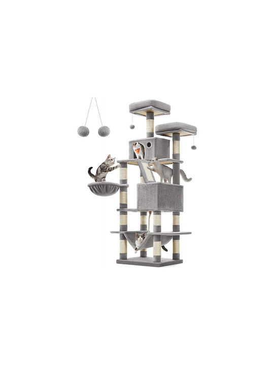 Feandrea Scratching Post Cat Trees Gray 55x45x1...
