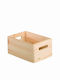 Wooden Storage Box Beige 30x20x14cm