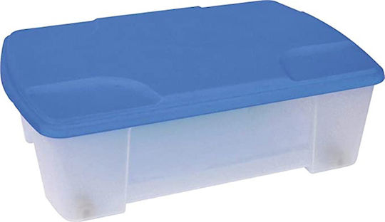 ArtPlast Plastic Cutie de Depozitare cu Roți și Capac Transparent 56.5x39x19cm 1buc